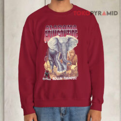 Vintage 90s Alabama Crimson Tide Rollin' Thunder Red Sweatshirt