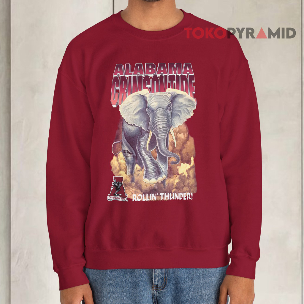 Vintage 90s Alabama Crimson Tide Rollin' Thunder Red Sweatshirt Vintage 90s Alabama Crimson Tide Rollin' Thunder Red Sweatshirt