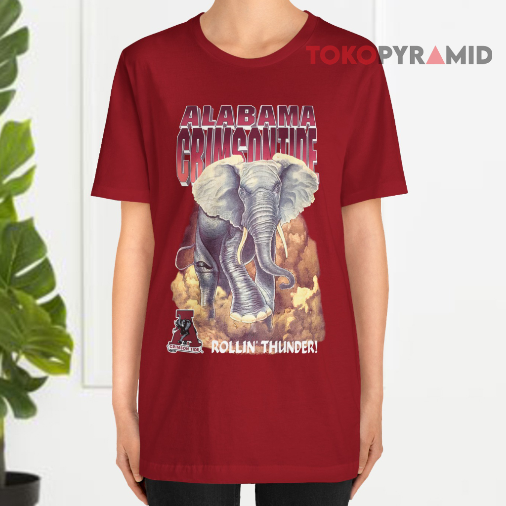 Vintage 90s Alabama Crimson Tide Rollin' Thunder Red T shirt Vintage 90s Alabama Crimson Tide Rollin' Thunder Red T shirt