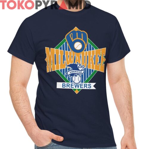 Vintage 90s American Milwaukee Brewers Shirt Vintage 90s American Milwaukee Brewers Shirt