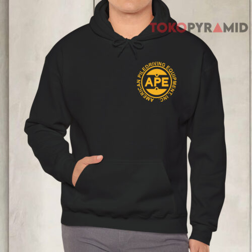 Vintage 90s Ape American Piledriving Equipment Hoodie Front