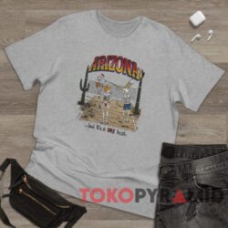 90s Arizona But It’s A Dry Heat Cartoon Desert Volleyball Skeletons 1 Vintage 90s Arizona But It’s A Dry Heat Cartoon Desert Volleyball Skeletons Heather T shirt