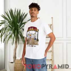 90s Arizona But It’s A Dry Heat Cartoon Desert Volleyball Skeletons 4 Vintage 90s Arizona But It’s A Dry Heat Cartoon Desert Volleyball Skeletons Man White T shirt