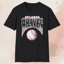 Vintage 90s Atlanta Braves Shirt Black T shirt