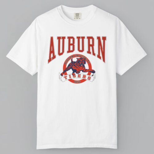 Vintage 90s Auburn University Tigers 1856 T shirt