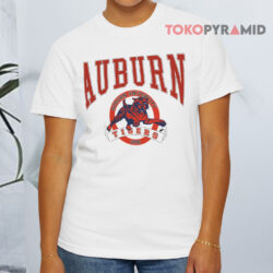Vintage 90s Auburn University Tigers 1856 White T shirt