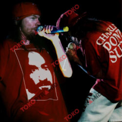 Vintage 90s Axl Rose Guns N Roses Charles Manson Poster