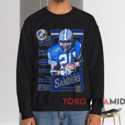 Vintage 90s Barry Sanders Detroit Lions T-shirt 3 Vintage 90s Barry Sanders Detroit Lions T shirt Black Sweatshirt