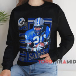 Vintage 90s Barry Sanders Detroit Lions T-shirt 4 Vintage 90s Barry Sanders Detroit Lions T shirt Black Sweatshirt