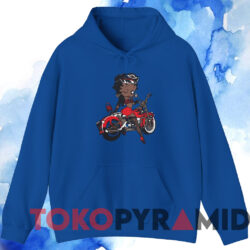 Vintage 90s Betty Boop Biker T-shirt 3 Vintage 90s Betty Boop Biker T shirt Blue Hoodie
