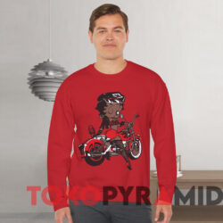 Vintage 90s Betty Boop Biker T-shirt 2 Vintage 90s Betty Boop Biker T shirt Red Sweatshirt