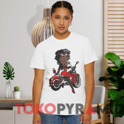 Vintage 90s Betty Boop Biker T shirt White T shirt