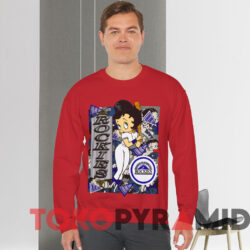 Vintage 90s Betty Boop Colorado Rockies T-shirt 2 Vintage 90s Betty Boop Colorado Rockies T shirt Red Sweatshirt