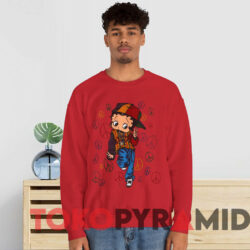 Vintage 90s Betty Boop Peace Sign Hip Hop Double-Sided T-shirt 2 Vintage 90s Betty Boop Peace Sign Hip Hop Double sided T shirt Red Sweatshirt