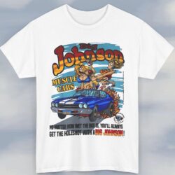 Vintage 90s Big Johnson Muscle Cars Shirt