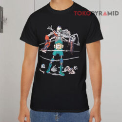 Vintage 90s Bone Man Wrestling Black T shirt