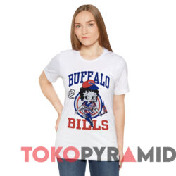 Vintage 90s Buffalo Bills Betty Boop T shirt White T shirt