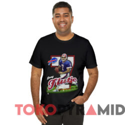 Vintage 90s Buffalo Bills Doug Flutie T shirt Black T shirt