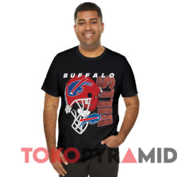 Vintage 90s Buffalo Bills Helmet Nfl T shirt Black T shirt