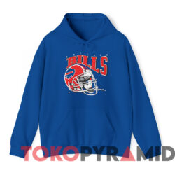 Vintage 90s Buffalo Bills Helmet Riddell Nfl T shirt Blue Hoodie
