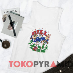 Vintage 90s Buffalo Bills Looney Tunes NFL T shirt 4 Vintage 90s Buffalo Bills Looney Tunes Nfl T Shirt White TankTop