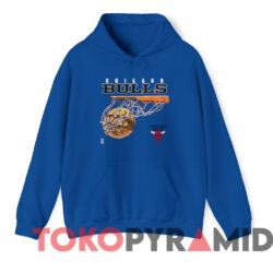 Vintage 90s Buffalo Bulls NBA Basketball T-shirt 2 Vintage 90s Buffalo Bulls Nba Basketball T shirt Blue Hoodie
