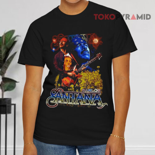 Vintage 90s Carlos Santana Black T shirt