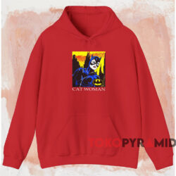 Vintage 90s Catwoman Comic T-shirt 2 Vintage 90s Catwoman Comic T shirt Red Hoodie