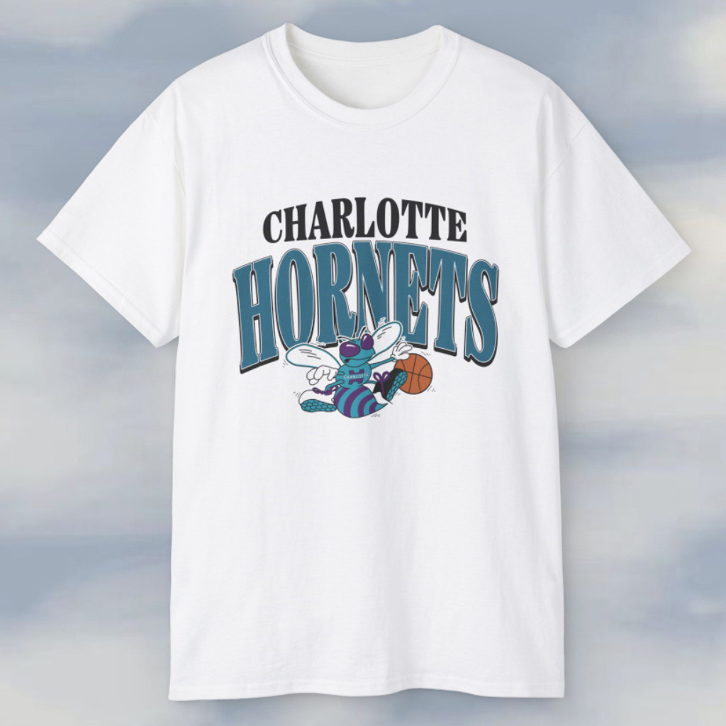 Vintage 90s Charlotte Hornets Nba Basketball T shirt Vintage 90s Charlotte Hornets Nba Basketball T shirt
