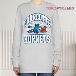 Vintage 90s Charlotte Hornets NBA Big Logo Shirt 3 Vintage 90s Charlotte Hornets Nba Big Logo Long sleeved