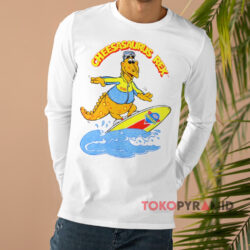 Vintage 90s Cheesasaurus Rex Kraft Macaroni And Cheese Shirt 4 Vintage 90s Cheesasaurus Rex Kraft Macaroni And Cheese White Long sleeved