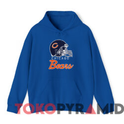 Vintage 90s Chicago Bears Helmet NFL Football T-shirt 2 Vintage 90s Chicago Bears Helmet Nfl Football T shirt Blue Hoodie