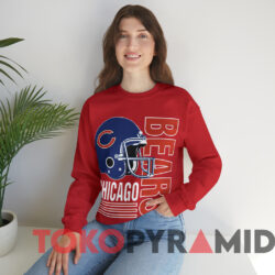 Vintage 90s Chicago Bears NFL Football T-shirt 3 Vintage 90s Chicago Bears Nfl Football T shirt Red Sweatshirt