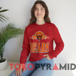 Vintage 90s Chicago Bears NFL Football T-shirt 3 Vintage 90s Chicago Bears Nfl Football T shirt Red Sweatshirt