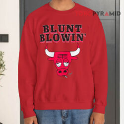 Vintage 90's Chicago Bulls Blunt Blowin' Bulls Shirt 3 Vintage 90's Chicago Bulls Blunt Blowin’ Bulls Sweatshirt