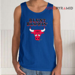 Vintage 90's Chicago Bulls Blunt Blowin' Bulls Shirt 2 Vintage 90's Chicago Bulls Blunt Blowin’ Bulls Tank Top