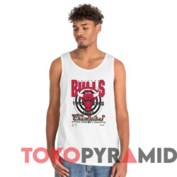 Vintage 90s Chicago Bulls EYE NBA Champions T-shirt 4 Vintage 90s Chicago Bulls Eye Nba Champions T shirt White TankTop