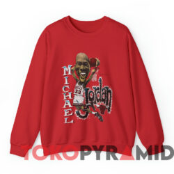 Vintage 90s Chicago Bulls Michael Jordan Caricature T-shirt 2 Vintage 90s Chicago Bulls Michael Jordan Caricature T shirt Red Sweatshirt