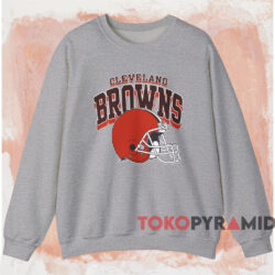 Vintage 90s Cleveland Browns Nutmeg T shirt Grey Sweatshirt