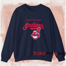 Vintage 90s Cleveland Indians Shirt 4 Vintage 90s Cleveland Indians Shirt Navy Sweatshirt