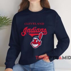 Vintage 90s Cleveland Indians Shirt 3 Vintage 90s Cleveland Indians Shirt Navy Sweatshirt