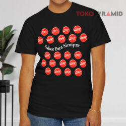 Vintage 90s Coca cola Coke Sabor Para Siempre Black T shirt