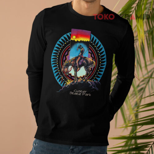 Vintage 90s Custer State Park Horses Long sleeved