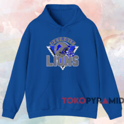 Vintage 90s Detroit Lions T-shirt 2 Vintage 90s Detroit Lions T shirt Blue Hoodie