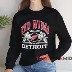 Vintage 90s Detroit Red Wings NHL Shirt 3 Vintage 90s Detroit Red Wings Nhl Shirt Black Sweatshirt