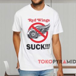 Vintage 90s Detroit Red Wings Suck Shirt White T shirt
