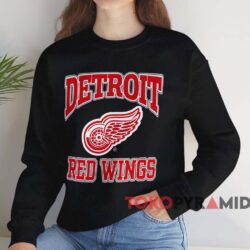 Vintage 90s Detroit Red Wings T-shirt 3 Vintage 90s Detroit Red Wings T shirt Black Sweatshirt