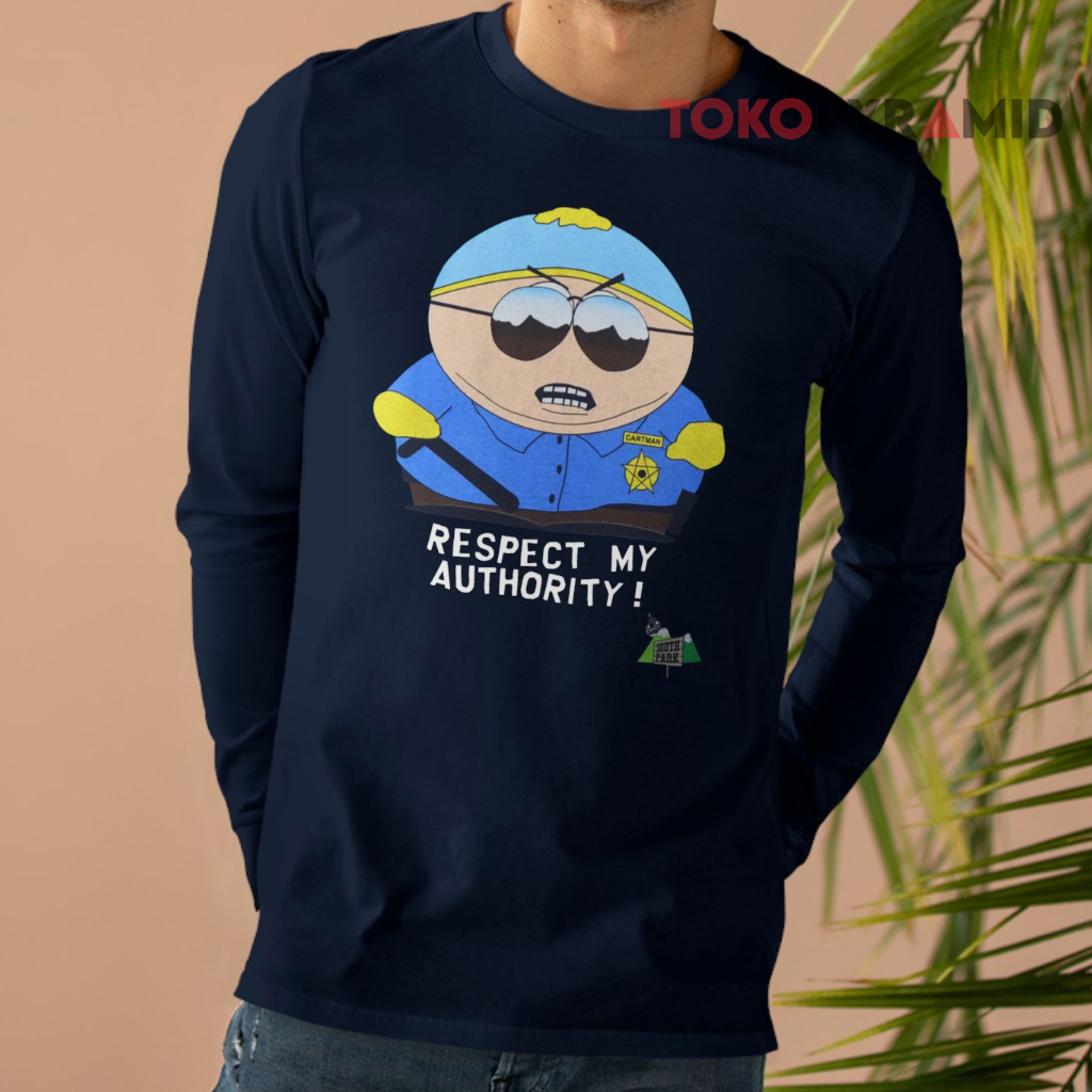 Vintage 90s Eric Cartman South Park Respect My Authority Long sleeved Vintage 90s Eric Cartman South Park Respect My Authority Long sleeved