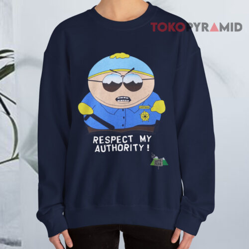 Vintage 90s Eric Cartman South Park Respect My Authority Sweatshirt Vintage 90s Eric Cartman South Park Respect My Authority Sweatshirt