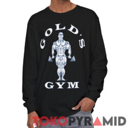 Vintage 90s Faded Black Golds Gym Shirt 3 Vintage 90s Faded Black Golds Gym Long Sleeve